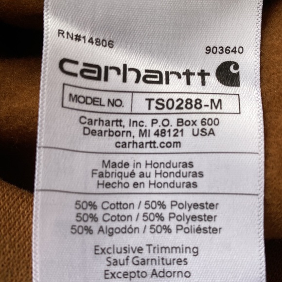 New Carhartt OTC Lacrosse Loose Fit Midweight Hood in Carhartt Brown - Picture 4 of 6